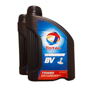 روغن گیربکس خودرو توتال مدل 75w 80 transmission bv حجم 1 لیتر بسته 2 عددی