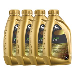 روغن گیربکس خودرو سایکلون مدل atf s 1a حجم 1 لیتر بسته 4 عددی