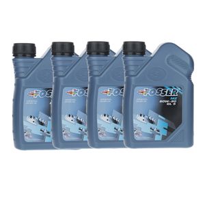 روغن گیربکس خودرو فوسر مدل mz 80w 90 حجم 1 لیتر بسته 4 عددی