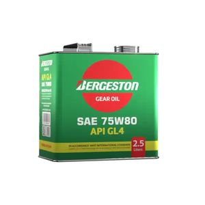 روغن گیربکس دنده دستی برجستون مدل 75w80 gl4 حجم 2.5 لیتر