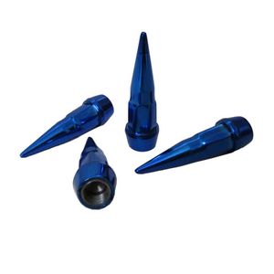 سر والف لاستیک خودرو طرح فشنگ کد blu100 مجموعه 4 عددی