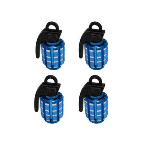 سر والف لاستیک خودرو طرح نارنجک کد b11 بسته 4 عددی