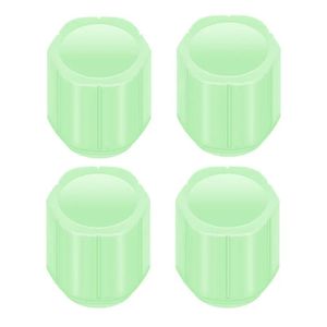 سر والف لاستیک خودرو مدل polygonal green بسته 4 عددی
