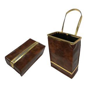 سطل زباله خودرو و جای دستمال کاغذی مدل توسان