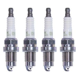 شمع خودرو ان جی کی مدل bkr gas 7987 دوگانه سوز پایه کوتاه بسته 4 عددی