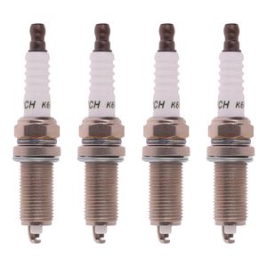 شمع خودرو جی آی اس پی مدل k6rtm3 کد 257001 پایه بلند مناسب برای پژو 206 تیپ 5 و پژو 206 تیپ 6 بسته 4 عددی