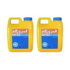 ضدیخ خودرو فیروزگام کد f2 حجم 1000 میلی لیتر بسته دو عددی