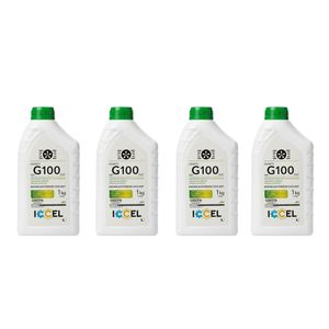 ضدیخ و ضدجوش 100 به 0 آیسل مدل g100 حجم 0.9 لیتر بسته 4 عددی