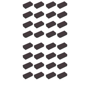 ضربه گیر درب خودرو قطعه سازان کبیر مدل zar black 746 مجموعه 32 عددی