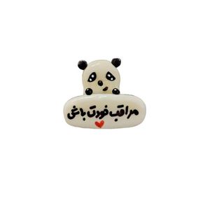 عروسک داشبورد طرح مراقب خودت باش پاندا شب نما