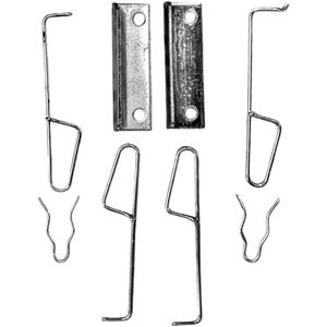 فنر نگهدارنده لنت ترمز چرخ عقب دیسکی فورس مدل 003354 مناسب برای رانا و دانگ فنگ h30 کراس بسته ۸ عددی