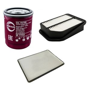 فیلتر روغن خودرو سرکان مدل sf 7743 مناسب برای سوزوکی ویتارا 2000 به همراه فیلتر هوا و کابین