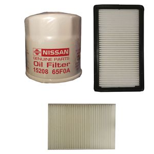 فیلتر روغن خودرو نیسان جنیون پارتس مدل 15208  65f0a مناسب برای نیسان ماکسیما به همراه فیلتر هوا و فیلتر کابین
