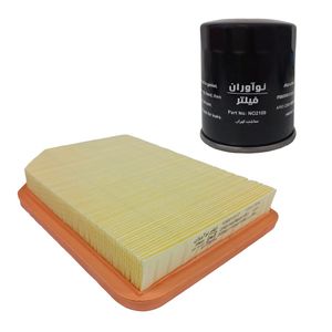 فیلتر هوا خودرو نوآوران مدل na1122 مناسب برای آریو z300 به همراه فیلتر روغن