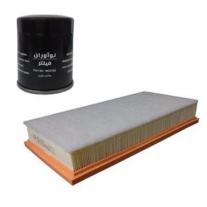 فیلتر هوا خودرو نوآوران مدل na1129 مناسب برای کاپرا قدیم یورو 3 به همراه فیلتر روغن