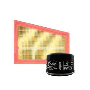 فیلتر هوای خودرو کاسپین مدل fc 1858_2 به همراه فیلتر روغن کاسپین مناسب برای رنو l90