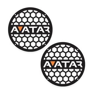 قاب میدرنج خودرو طرح avatar مدل 101 مناسب برای میدرنج 6 اینج  بسته 2 عددی