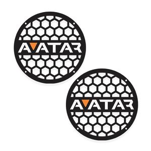 قاب میدرنج خودرو طرح avatar مدل 102 مناسب برای میدرنج 8 اینج  بسته 2 عددی