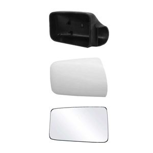 قاب و فلاپ آینه جانبی و شیشه چپ  قطعه سازان کبیر مدل ghb parsold3010304 l مناسب برای پژو پارس قدیم