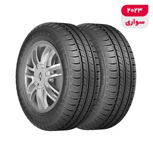 لاستیک خودرو بارز مدل p640 elpida سایز 15 _ 65 _ 185 میلی‌متر تولید سال 2023   2 حلقه