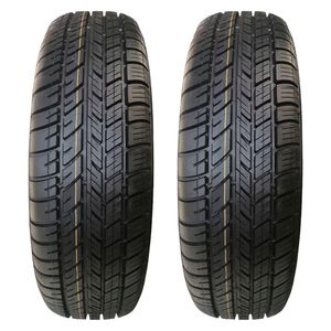 لاستیک خودرو دنا مدل discovery سایز 185_65_14 دو حلقه به همراه والف و واکس