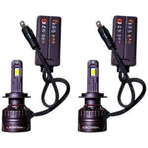 لامپ هدلایت خودرو تک حالته بست یدک مدل یخی کد vx5 پایه h7 مناسب برای پراید 111 و 132 بسته 2 عددی
