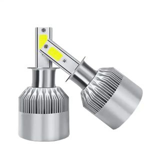 لامپ هدلایت خودرو مدل c6 با پایه h7 رنگ مهتابی بسته دو عددی