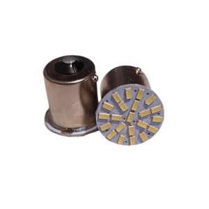 لامپ چراغ عقب خودرو تک کنتاکت مدل فندقی پایه 1156 کد led بسته دو عددی
