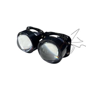 لنز خودرو ام زد ام مدل l100 pro پایه h7_h4 بسته ۲ عددی