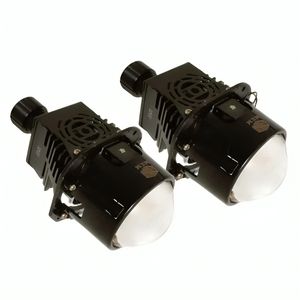 لنز چراغ دو حالته خودرو ام زد ام مدل l100 pro پایه h4  بسته دو عددی سایز 3 اینچ