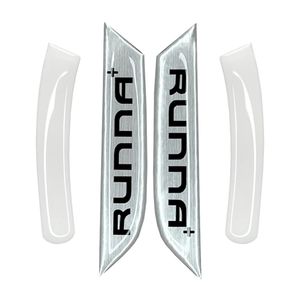 محافظ قاب آینه خودرو آرسی زد اسپرت مدل silverrplus مناسب برای رانا پلاس مجموعه 4عددی