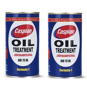 مکمل روغن موتور خودرو کاسپین مدل formula 1 حجم 300 میلی لیتر بسته 2 عددی