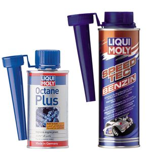 مکمل سوخت خودرو لیکومولی مدل octane plus به همراه مکمل سوخت مدل speed tec petrol