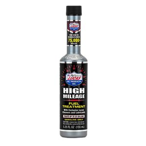 مکمل و تمیز کننده کامل سیستم سوخت لوکاس مدل high mileage حجم 155 میلی لیتر
