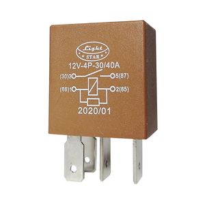 میکرو رله 30_40آمپر لایت استار مدل r.m.12v.4p.30_40a gh