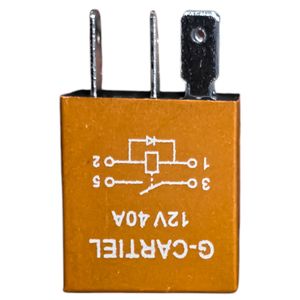 میکرو رله چکاد مدل ef7.brwn.4pin.40a مناسب برای پژو 206
