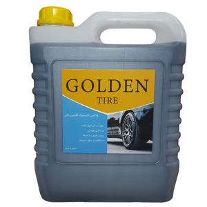 واکس لاستیک خودرو گلدین تایر کد gt02 حجم ۴ لیتر