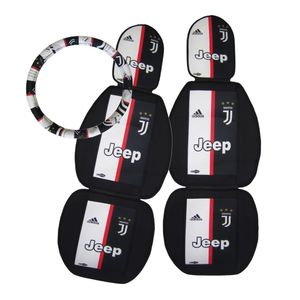 پشتی صندلی خودرو مدل jeep بسته 2 عددی به همراه روکش فرمان