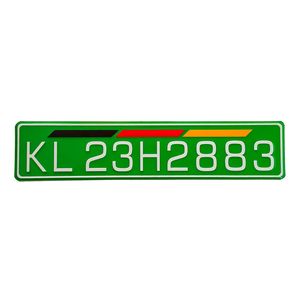 پلاک خودرو طرح خارجی مدل آلمانی کد kl23h ye rng