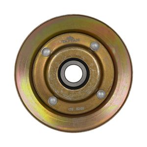 پولی هرزگرد زرد فلزی کولر با بلبرینگ oem تفتان پارت قطعات یدکی خودرو کد 0309043 مناسب برای پراید