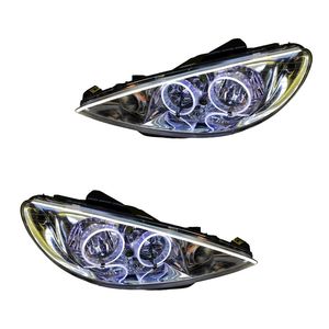چراغ جلو خودرو گروه پژوهش صنعت مدرن مدل 3d angry w مناسب برای پژو 206 بسته دو عددی