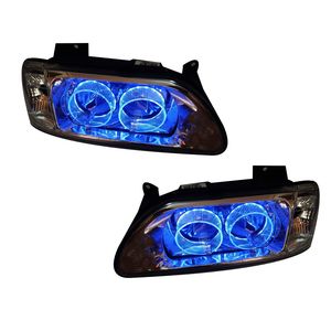 چراغ جلو خودرو گروه پژوهش صنعت مدرن مدل 3d مولتی کالر مناسب برای پراید 131 بسته دو عددی