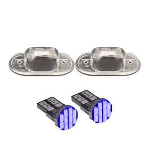چراغ پلاک خودرو کالانیکس مدل ek tibablu 10702 مناسب برای تیبا طرح آبی به همراه لامپ مجموعه 4 عددی