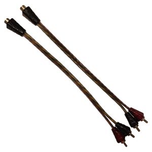 کابل تبدیل 1 به 2 rca ولگا کد 590 طول 0.35 متر بسته دو عددی