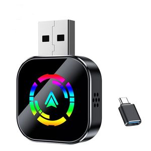 کارپلی و اندروید اتو مدل wireless carplay_android auto q1as به همراه مبدل usb به usb c