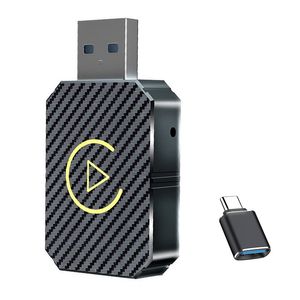 کارپلی و اندروید اتو مدل wireless carplay_android auto q1m به همراه مبدل usb به usb c