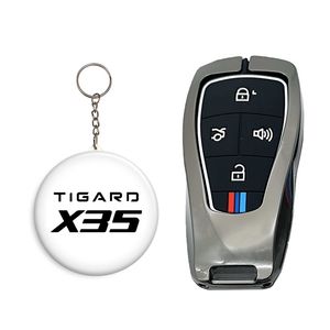 کاور ریموت و سوئیچ خودرو کالانیکس مدل cov tigard 10631 طرح فلزی مناسب برای تیگارد x35 به همراه جاسوئیچی