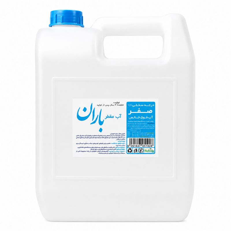 آب مقطر بـاران کد b1g34 حجم 3400 میلی لیتر