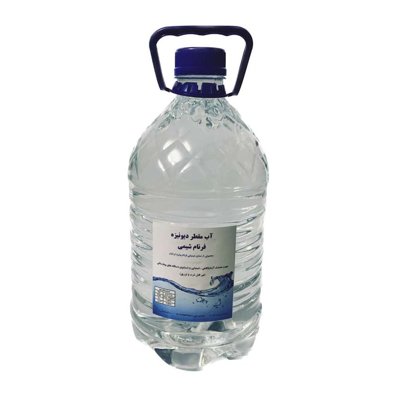 آب مقطر دیونیزه فرنام شیمی مدل a حجم 4 لیتر