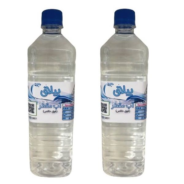آب مقطر ییلاق مدل v1 حجم 1000 میلی لیتر مجموعه 2 عددی